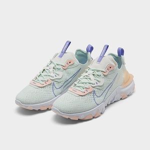 Nike React Vision Sneakers in barely green/purple pulse